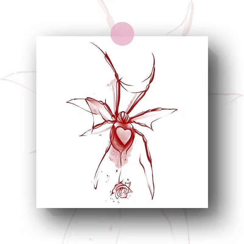 Dead Butterfly Blood Night Tattoo Sticker Hot Girl Sweet Cool Pure Desire Wind Dark Series  BUY 1 GET 3