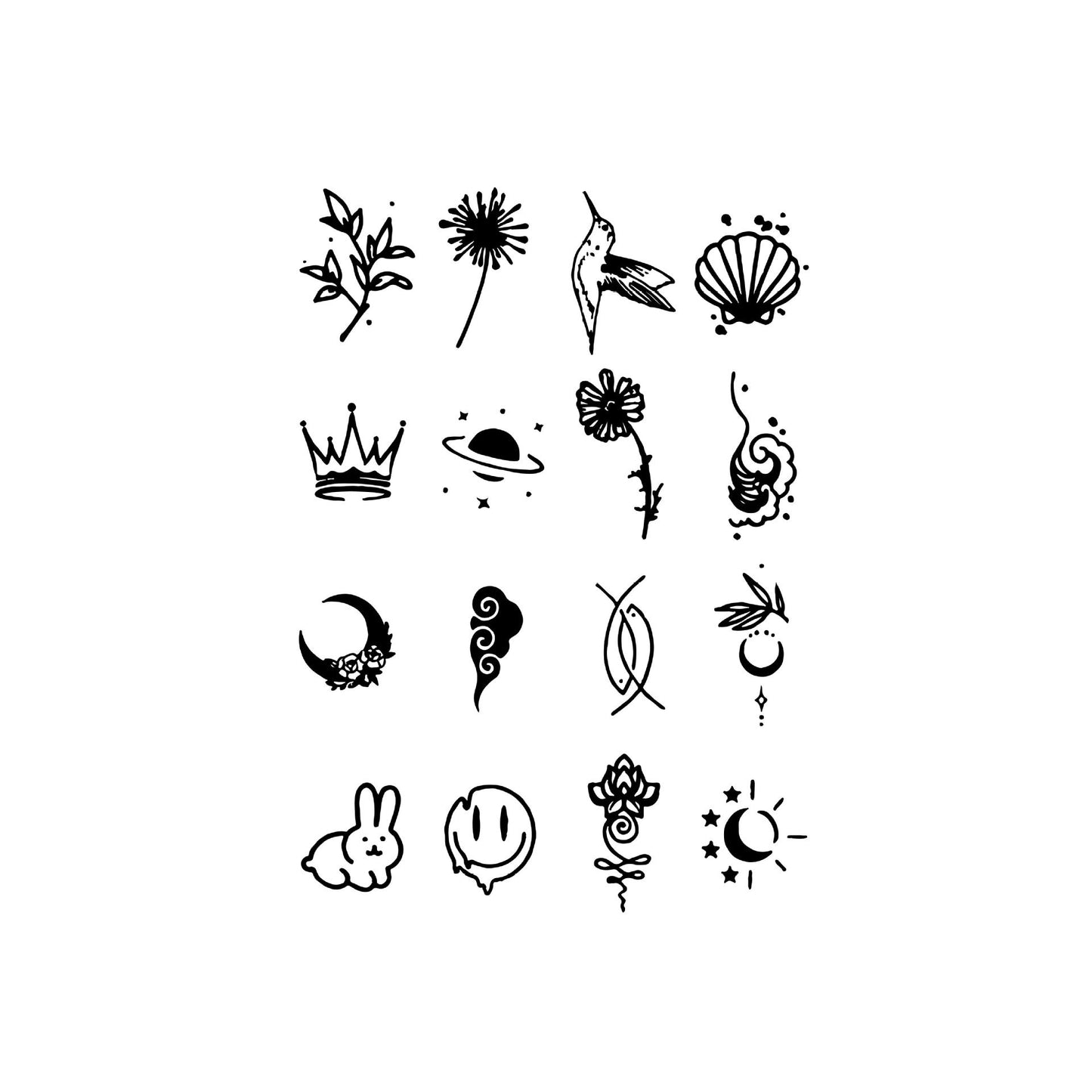 Herbal Juice Semi-permanent Waterproof Tattoo Sticker BUY 1 GET 2