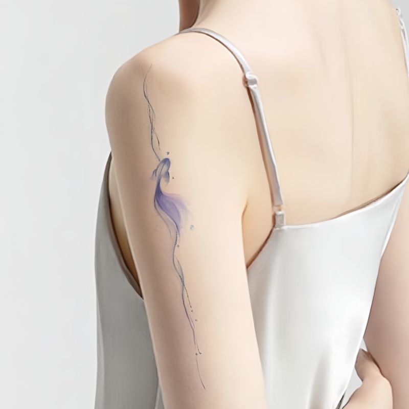 Waterproof Women's Color Koi Tattoo Sticker BUY 1 GET 3