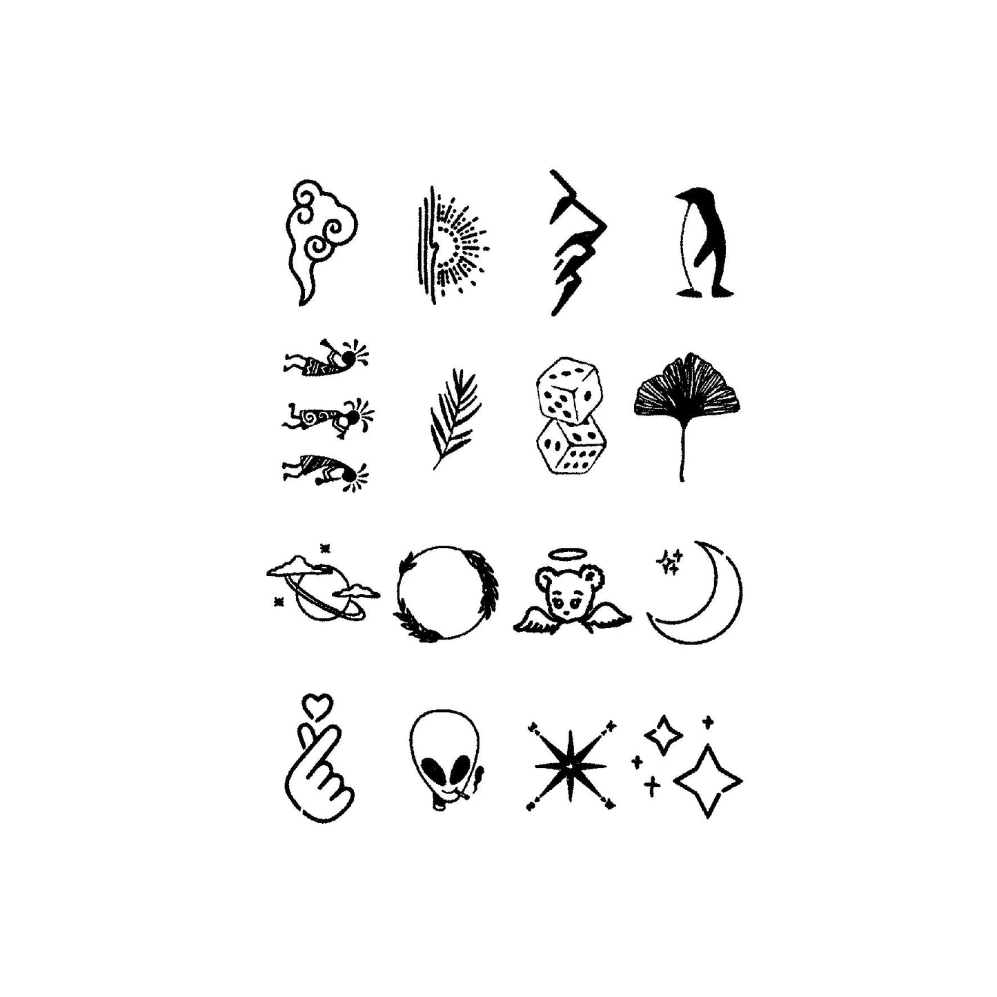 Herbal Juice Semi-permanent Waterproof Tattoo Sticker BUY 1 GET 2