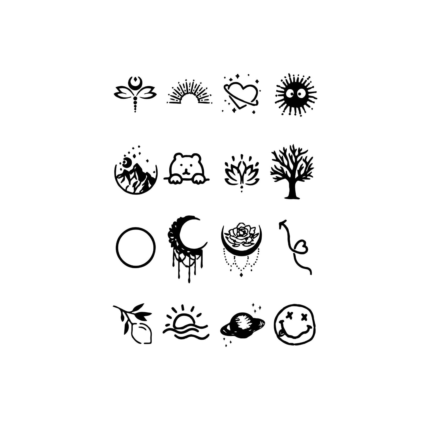 Herbal Juice Semi-permanent Waterproof Tattoo Sticker BUY 1 GET 2