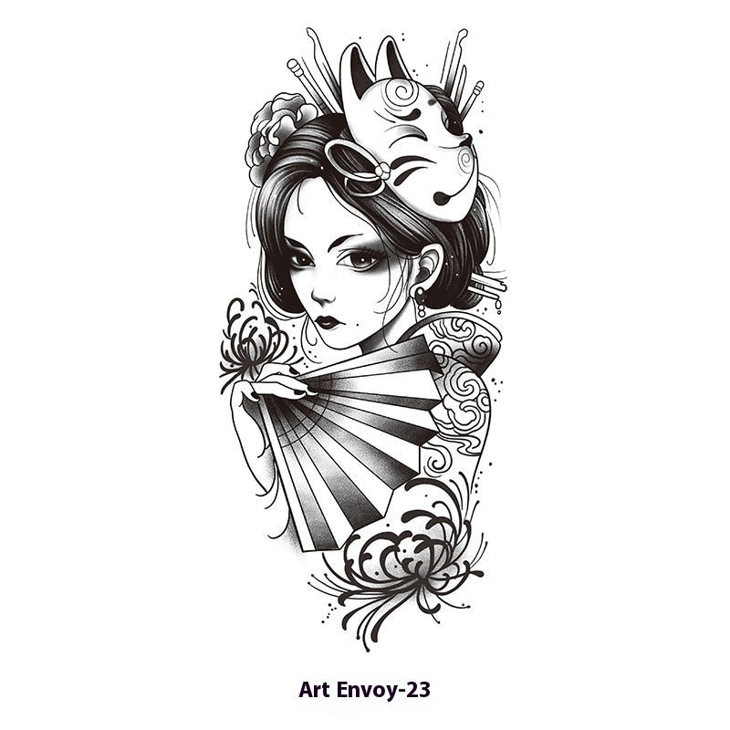 Herbal Waterproof And Durable Tattoo Text Tattoo Stickers BUY 1 GET 2