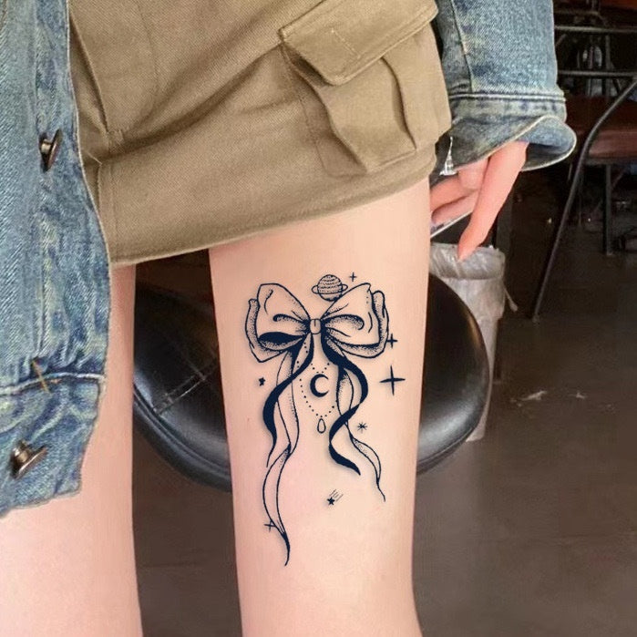 Butterfly Love Moon Star Tattoo Sticker Herbal Semi-permanent Waterproof And Durable BUY 1 GET 2