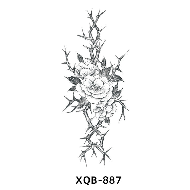 New Flower Arm Tattoo Sticker Waterproof Men And Women BUY 1 GET 2