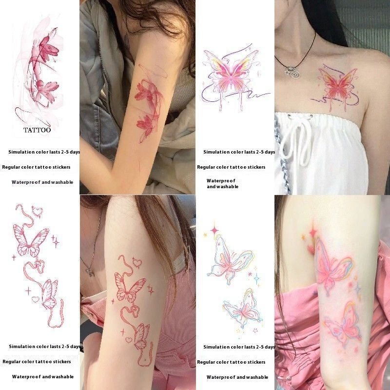 Washable Sexy Ink Butterfly Hot Girl Waterproof Simulation BUY 1 GET 3