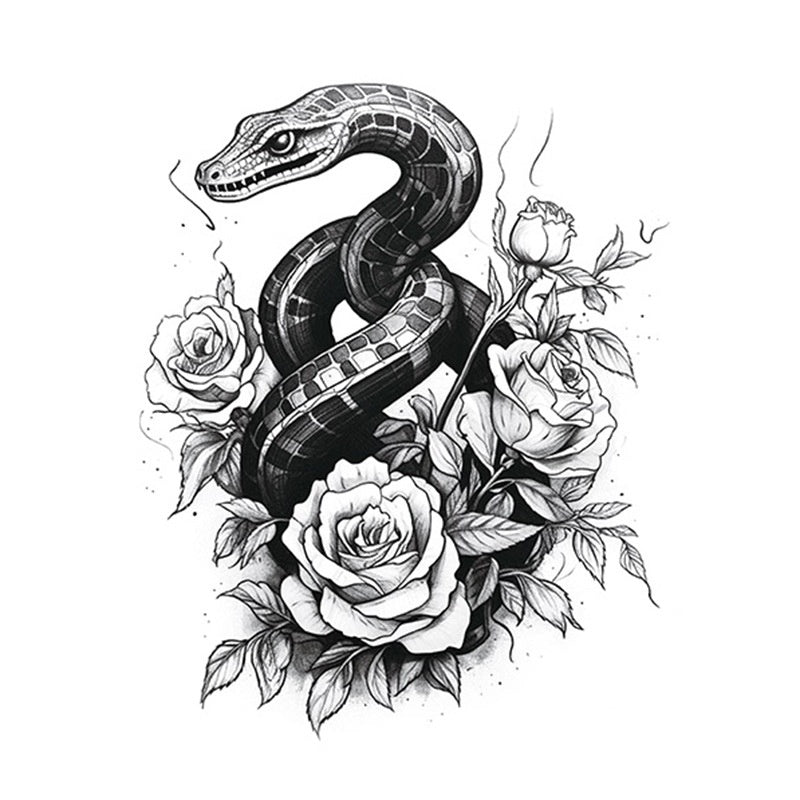 Hot Sale Flower Butterfly Large Pattern Flower Arm Tattoo Sticker BUY 1 GET 2