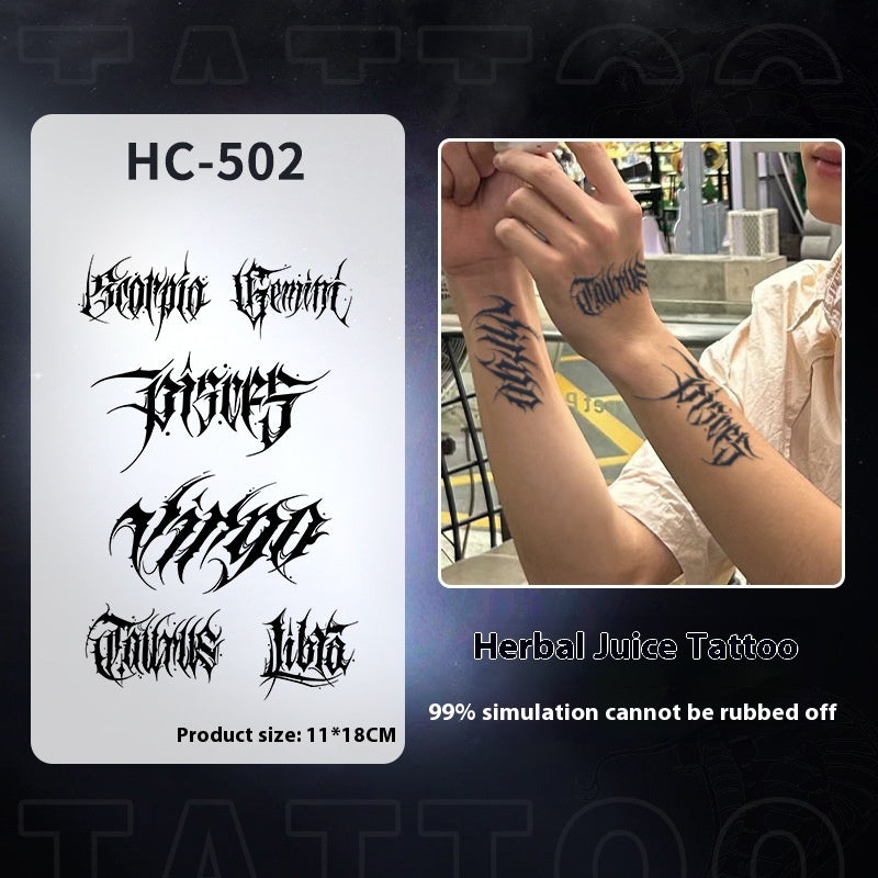 Cool Mecha Tattoo Pattern Waterproof And Durable Non-reflective BUY 1 GET 2