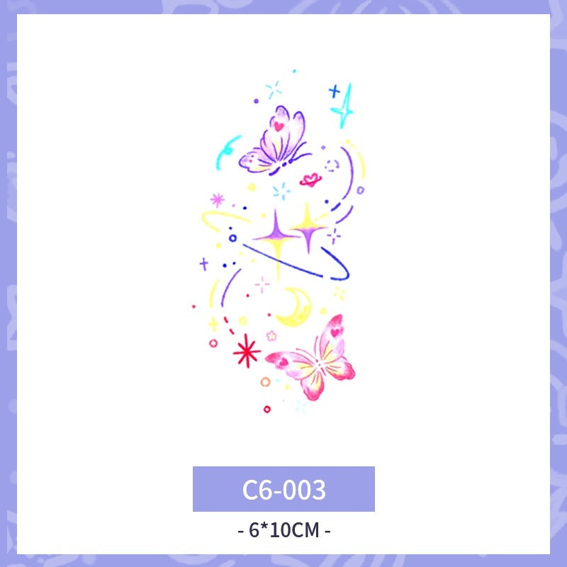 Waterproof And Durable Colorized Butterfly Tattoo Sticker  BUY 1 GET 3