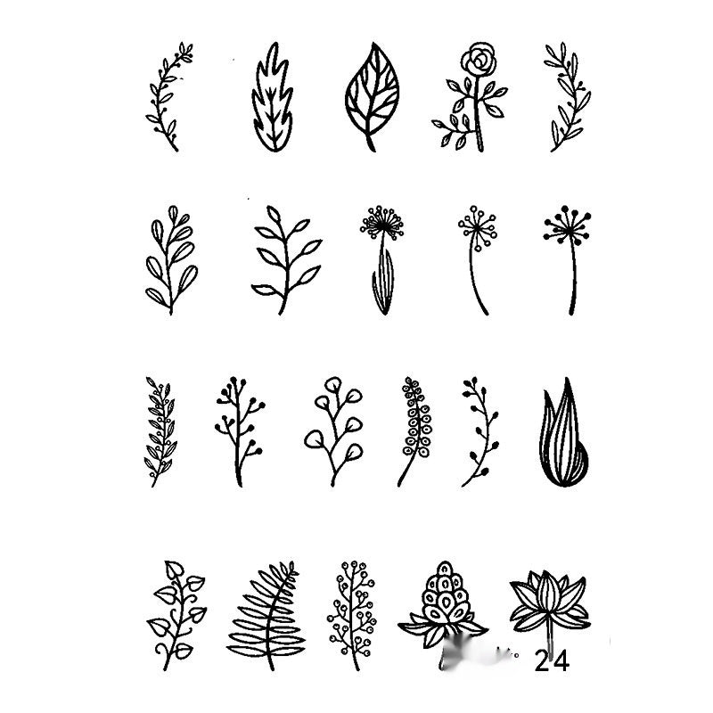 Herbal Juice Tattoo Sticker Sweat-proof Non-reflective Finger Niche Stickers BUY 1 GET 2