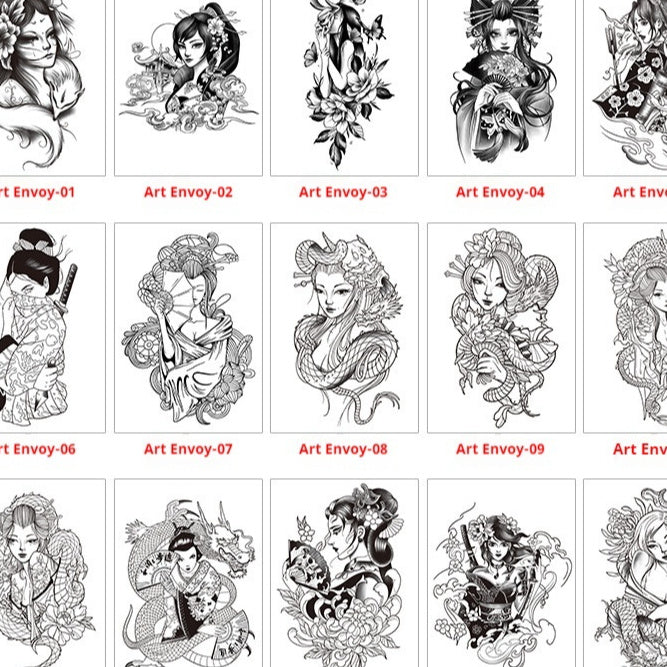 Herbal Waterproof And Durable Tattoo Text Tattoo Stickers BUY 1 GET 2