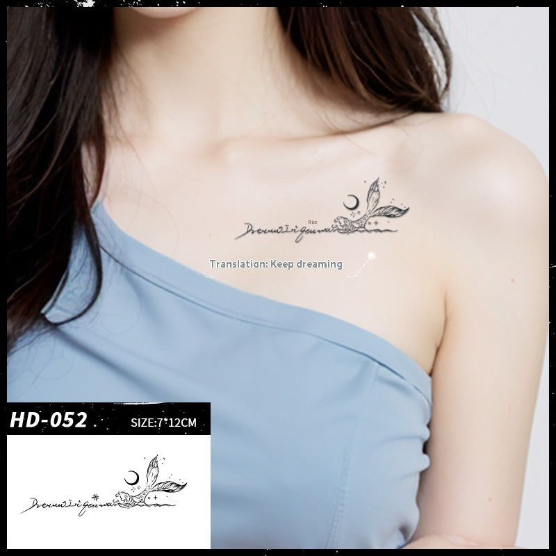 Semi-permanent Tattoo Sticker Female Waterproof And Durable BUY 1 GET 2