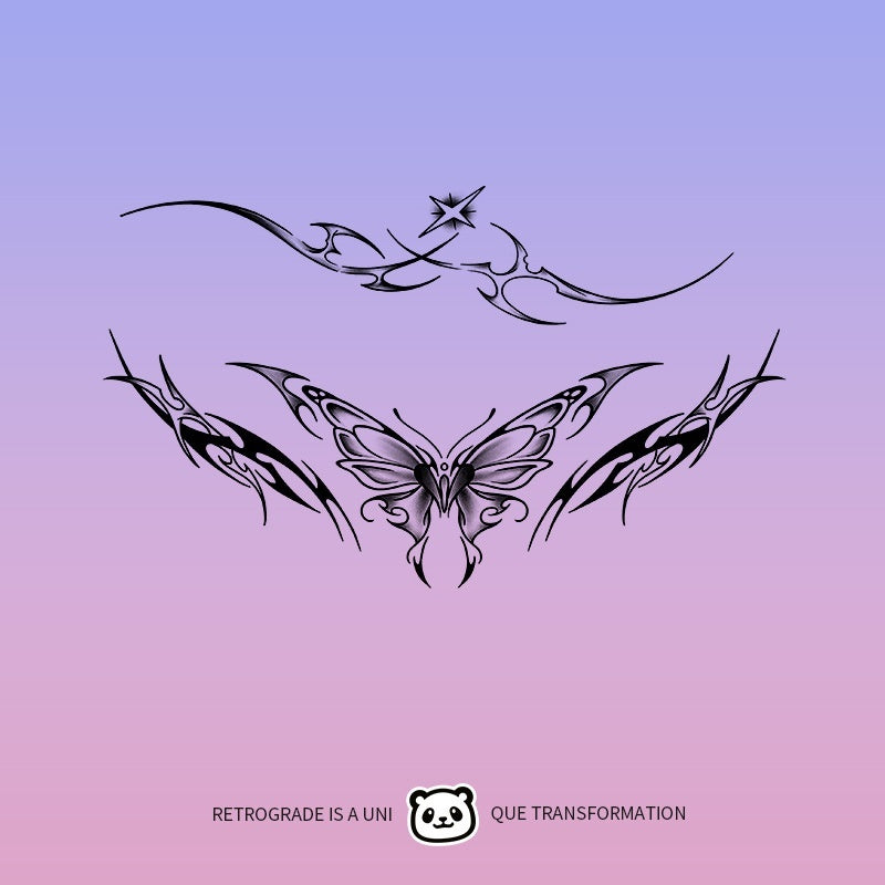 Fruit Juice Herbal Tattoo Sticker Female Waterproof And Durable Arm Clavicle BUY 1 GET 2