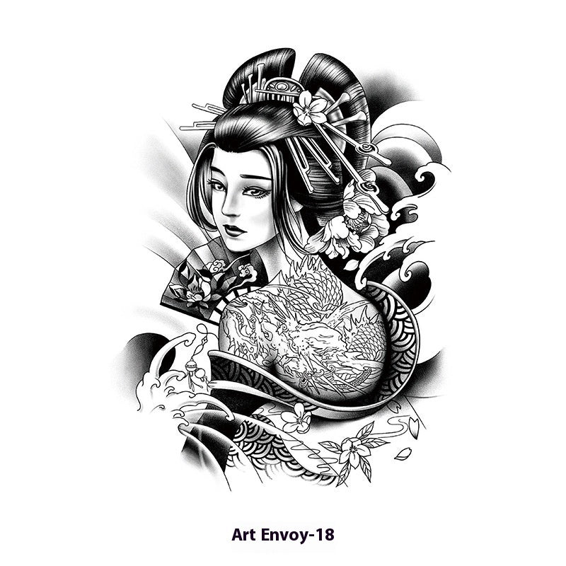 Herbal Waterproof And Durable Tattoo Text Tattoo Stickers BUY 1 GET 2