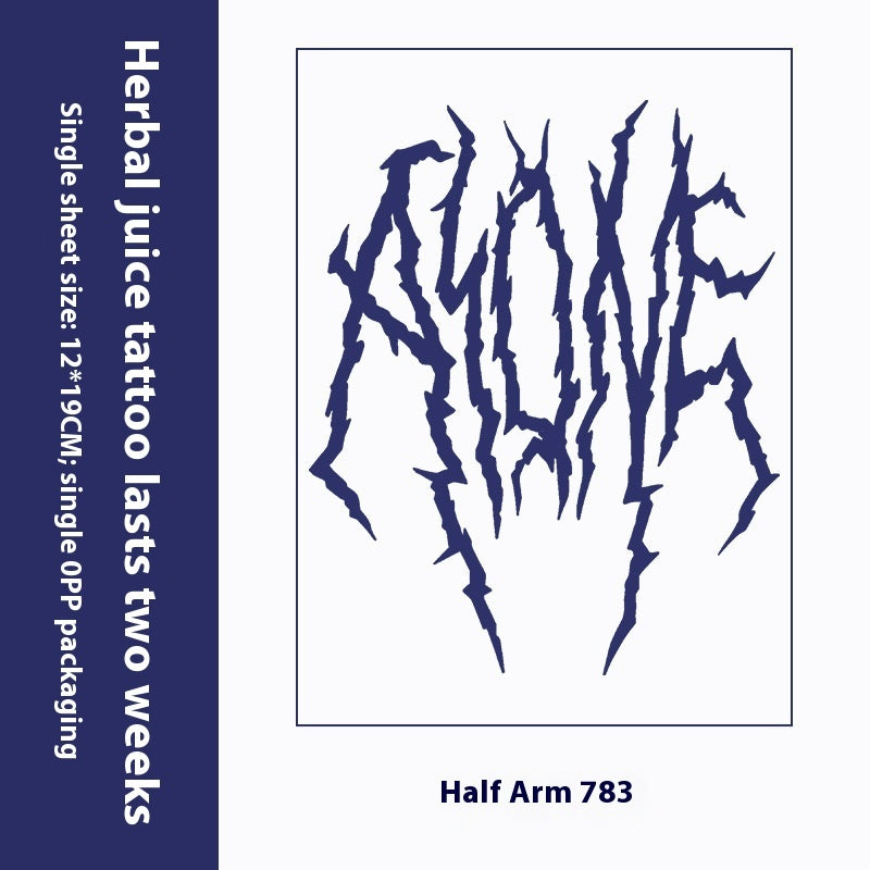 Herbal Tattoo Sticker Dark Flower Arm Juice BUY 1 GET 2