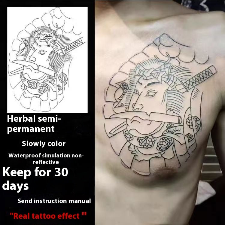 Waterproof And Durable Fu Character Tattoo Sticker BUY 1 GET 2