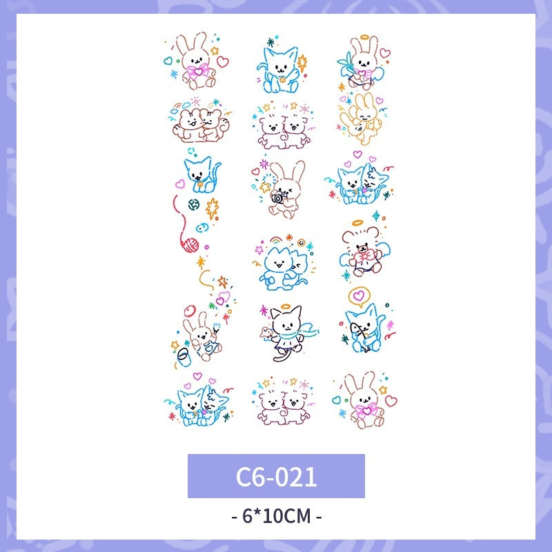 Waterproof And Durable Colorized Butterfly Tattoo Sticker  BUY 1 GET 3