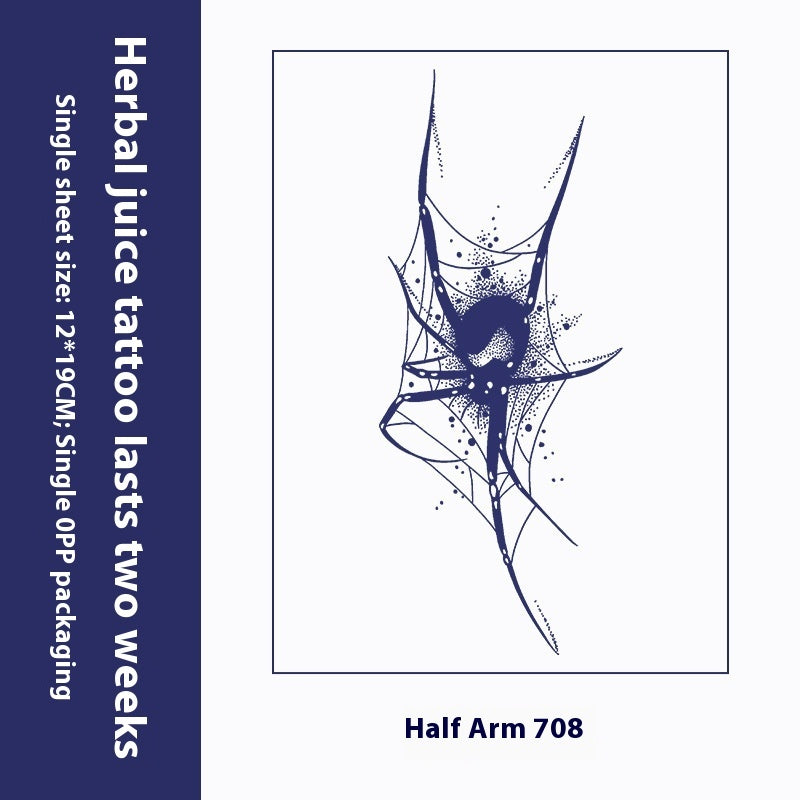 Herbal Tattoo Sticker Dark Flower Arm Juice BUY 1 GET 2