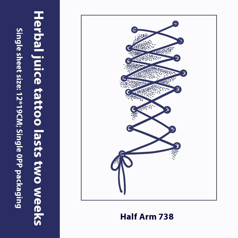 Herbal Tattoo Sticker Dark Flower Arm Juice BUY 1 GET 2