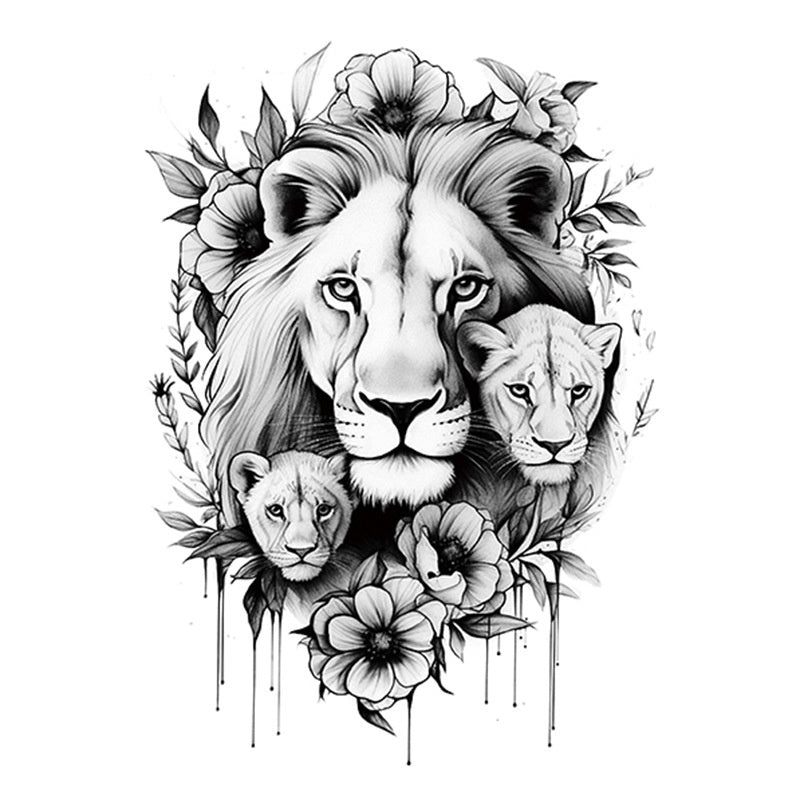 Hot Sale Flower Butterfly Large Pattern Flower Arm Tattoo Sticker BUY 1 GET 2