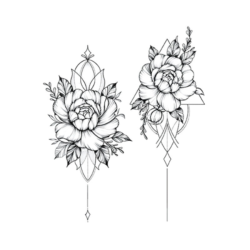 Hot Sale Flower Butterfly Large Pattern Flower Arm Tattoo Sticker BUY 1 GET 2