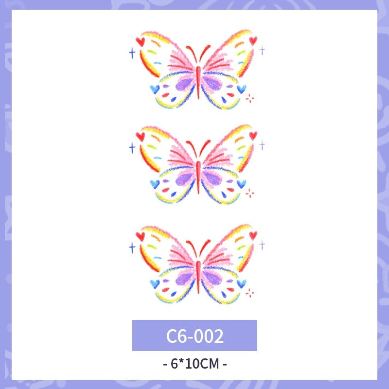 Waterproof And Durable Colorized Butterfly Tattoo Sticker  BUY 1 GET 3