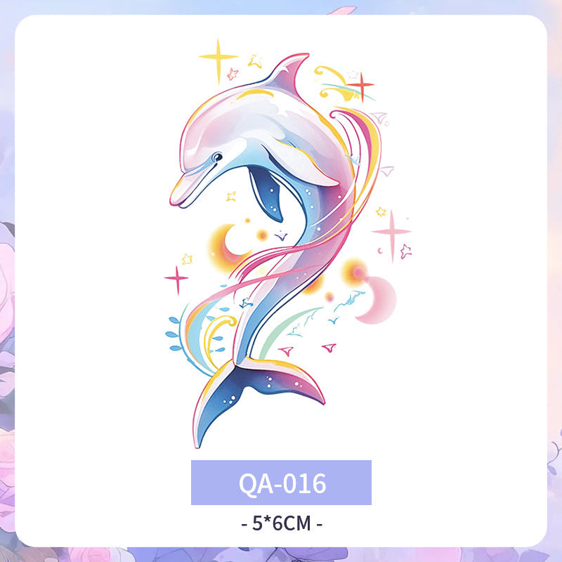 Color Tattoo Sticker Waterproof And Durable Arm Clavicle Personality  BUY 1 GET 3