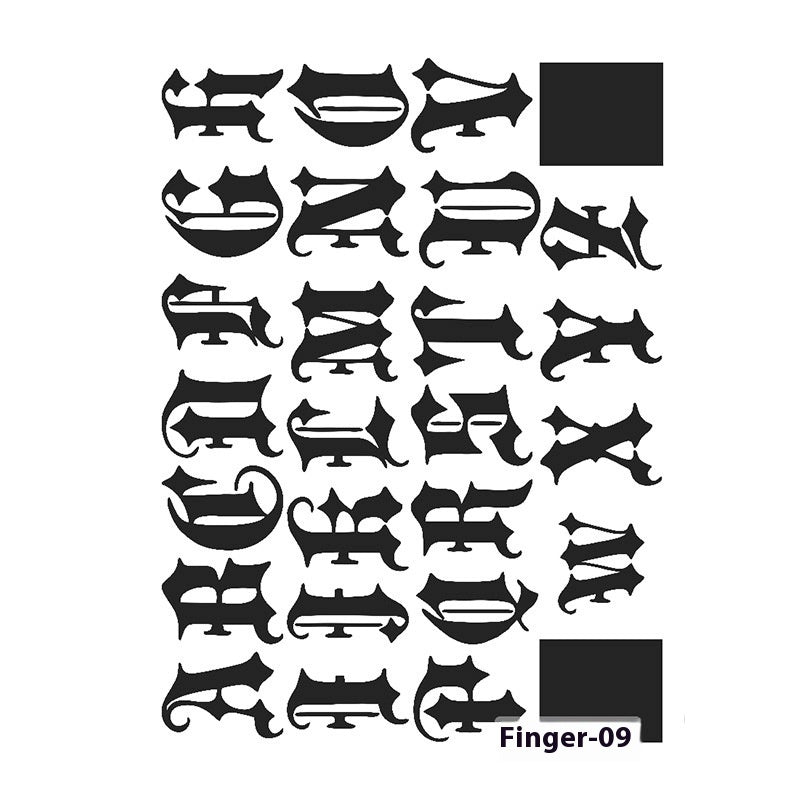 Herbal Juice Tattoo Sticker Sweat-proof Non-reflective Finger Niche Stickers BUY 1 GET 2