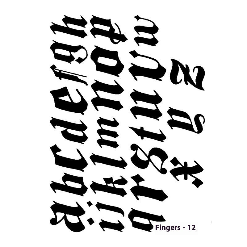 Herbal Juice Tattoo Sticker Sweat-proof Non-reflective Finger Niche Stickers BUY 1 GET 2