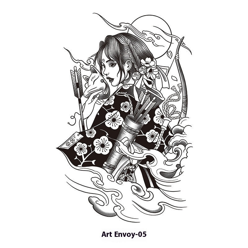 Herbal Waterproof And Durable Tattoo Text Tattoo Stickers BUY 1 GET 2