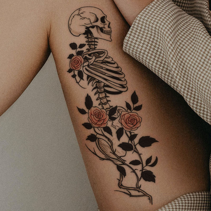 Hot Sale Flower Butterfly Large Pattern Flower Arm Tattoo Sticker BUY 1 GET 2