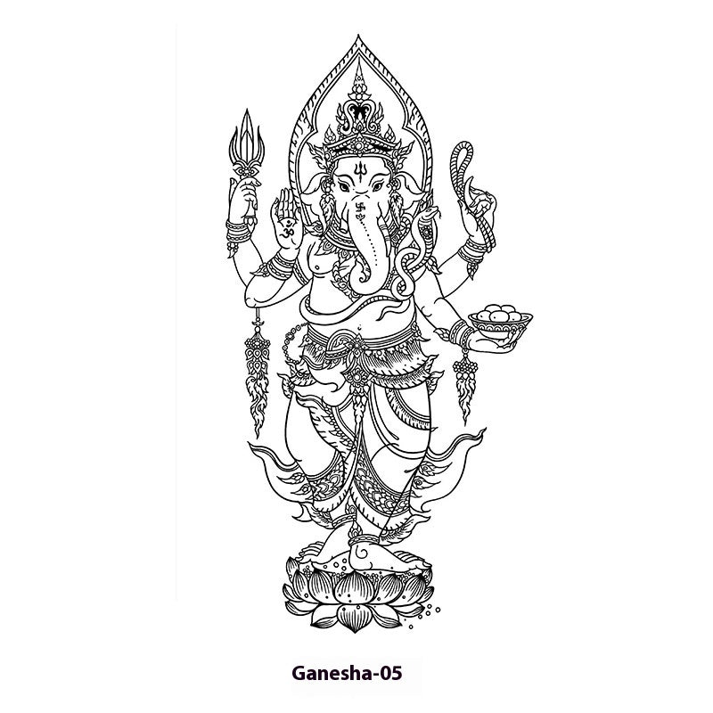 Herbal Waterproof And Durable Tattoo Text Tattoo Stickers BUY 1 GET 2