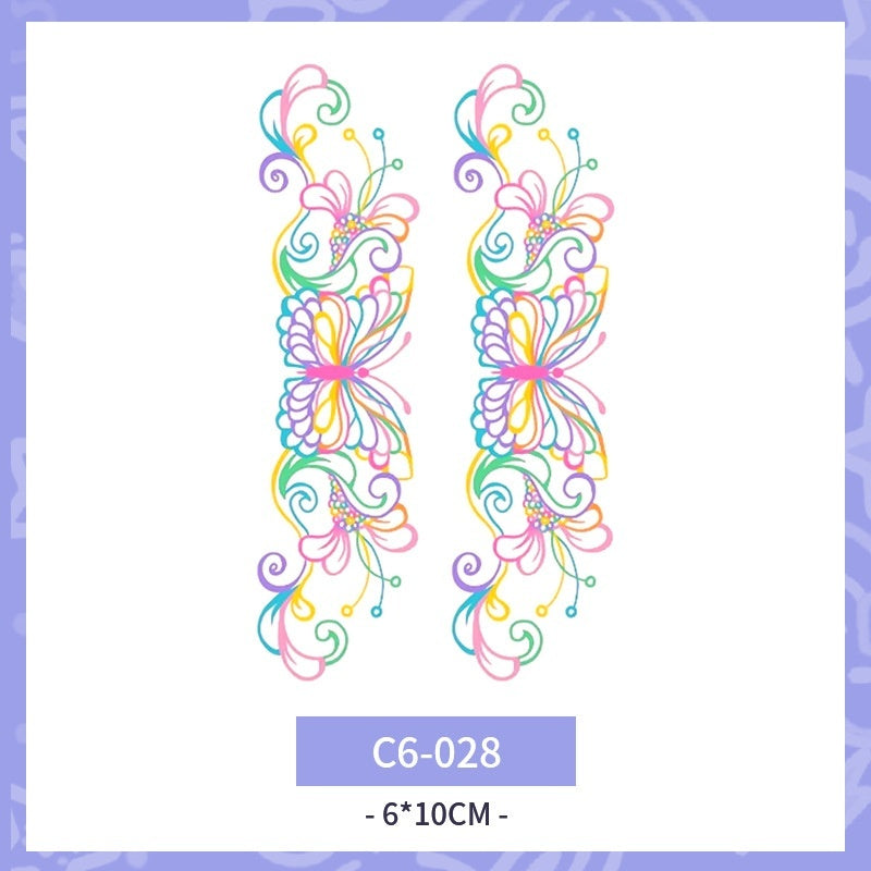 Waterproof And Durable Colorized Butterfly Tattoo Sticker  BUY 1 GET 3