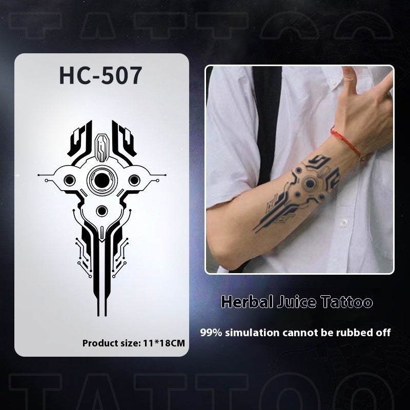 Cool Mecha Tattoo Pattern Waterproof And Durable Non-reflective BUY 1 GET 2