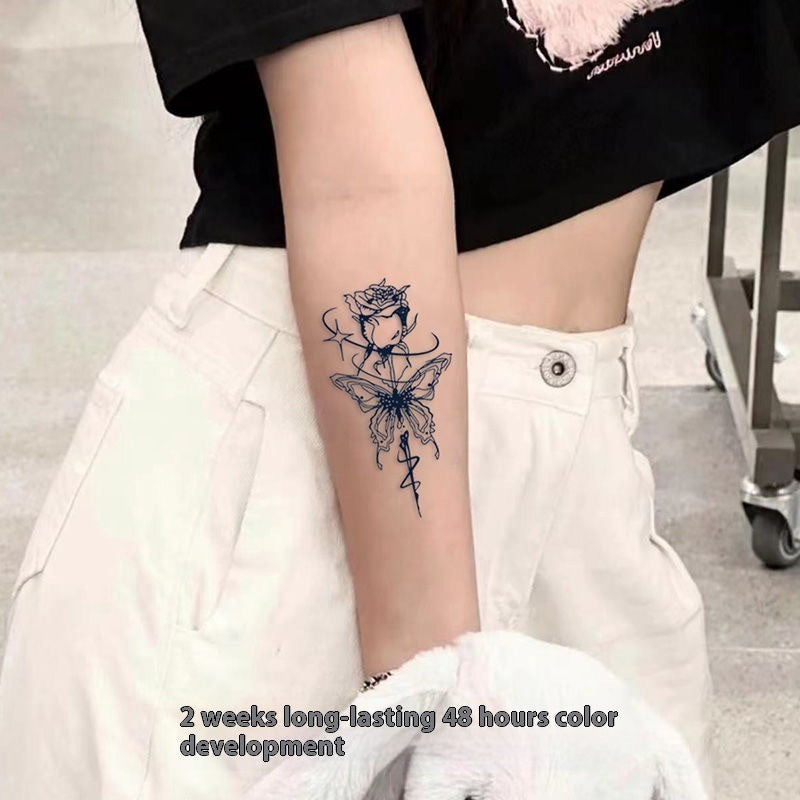 Butterfly Rose Tattoo Sticker Herbal Juice BUY 1 GET 2