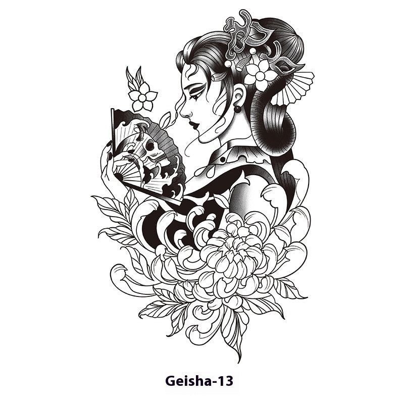 Herbal Waterproof And Durable Tattoo Text Tattoo Stickers BUY 1 GET 2