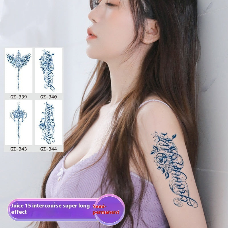 Tattoo Sticker Semi-permanent Herbal Juice Tattoo Sticker Simulation Personality BUY 1 GET 2