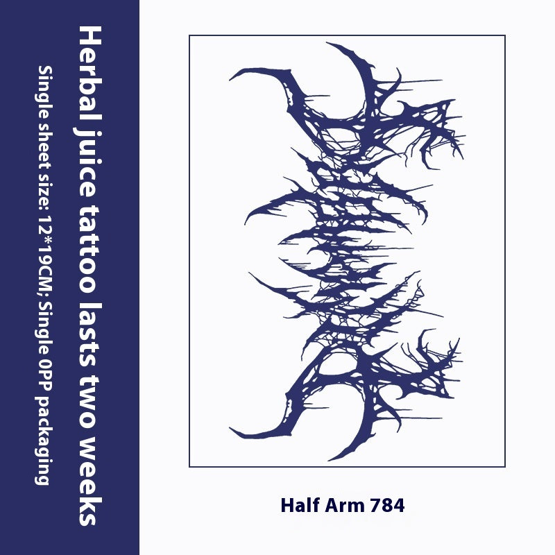 Herbal Tattoo Sticker Dark Flower Arm Juice BUY 1 GET 2