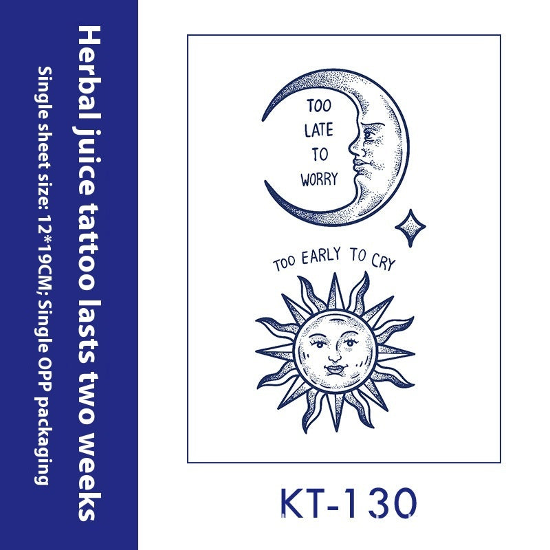 Tattoo Sticker English Letters Ins Style Men's Dark Women's Waterproof BUY 1 GET 2