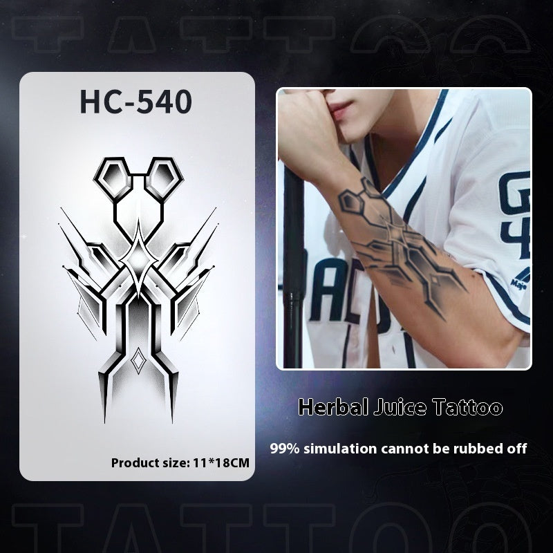 Cool Mecha Tattoo Pattern Waterproof And Durable Non-reflective BUY 1 GET 2