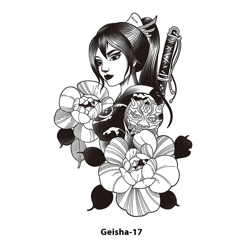 Herbal Waterproof And Durable Tattoo Text Tattoo Stickers BUY 1 GET 2