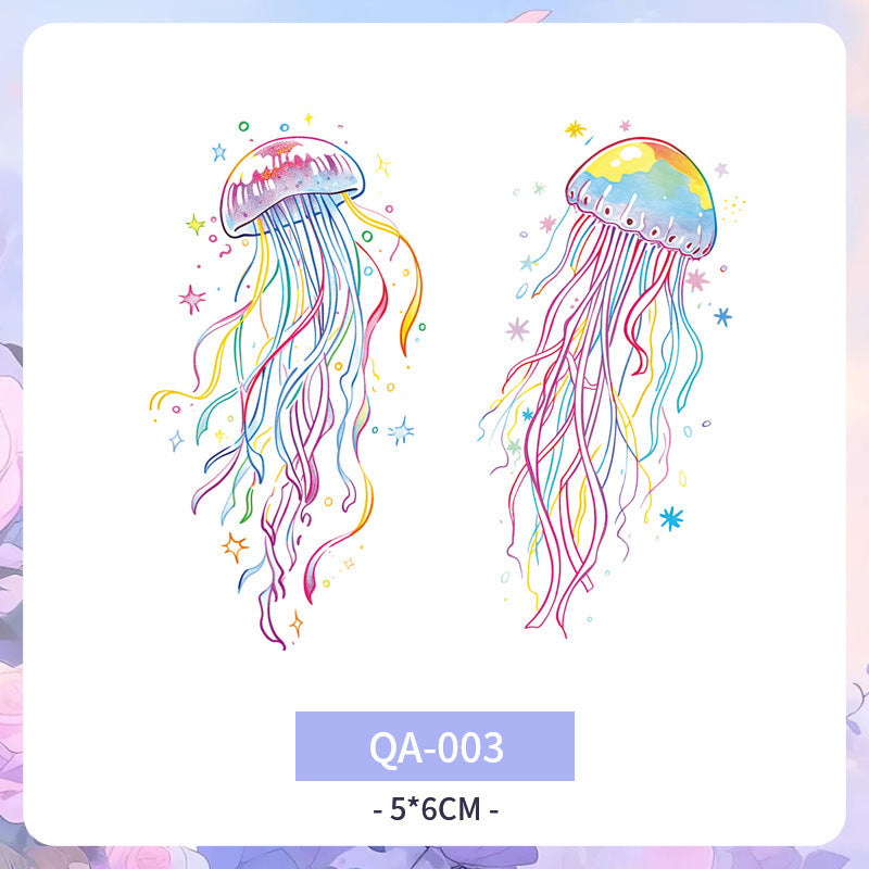 Color Tattoo Sticker Waterproof And Durable Arm Clavicle Personality  BUY 1 GET 3