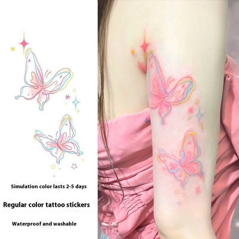 Washable Sexy Ink Butterfly Hot Girl Waterproof Simulation BUY 1 GET 3