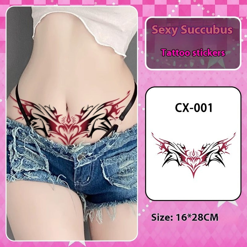 Tattoo Sticker Private Waist And Abdomen Waterproof Women's Long-lasting BUY 1 GET 2