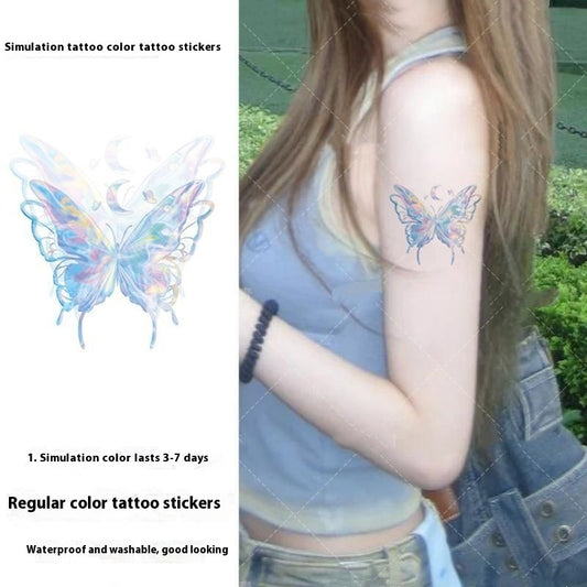 Good-looking Butterfly Ins Sweet Cool Waterproof Girl Long-lasting Clavicle BUY 1 GET 3