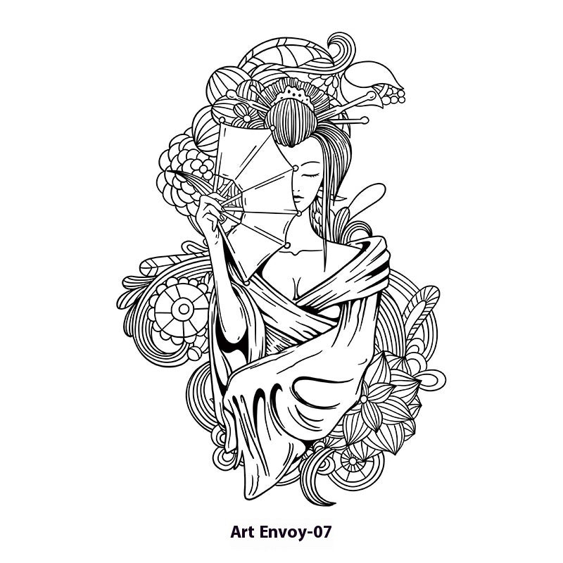 Herbal Waterproof And Durable Tattoo Text Tattoo Stickers BUY 1 GET 2