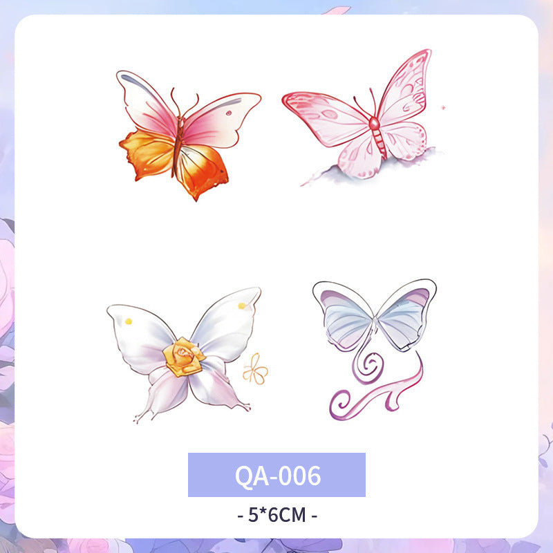 Color Tattoo Sticker Waterproof And Durable Arm Clavicle Personality  BUY 1 GET 3