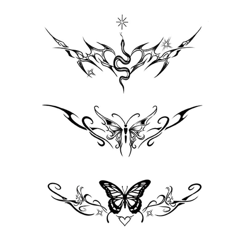 Hot Sale Flower Butterfly Large Pattern Flower Arm Tattoo Sticker BUY 1 GET 2