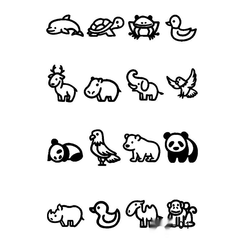 Herbal Juice Tattoo Sticker Sweat-proof Non-reflective Finger Niche Stickers BUY 1 GET 2