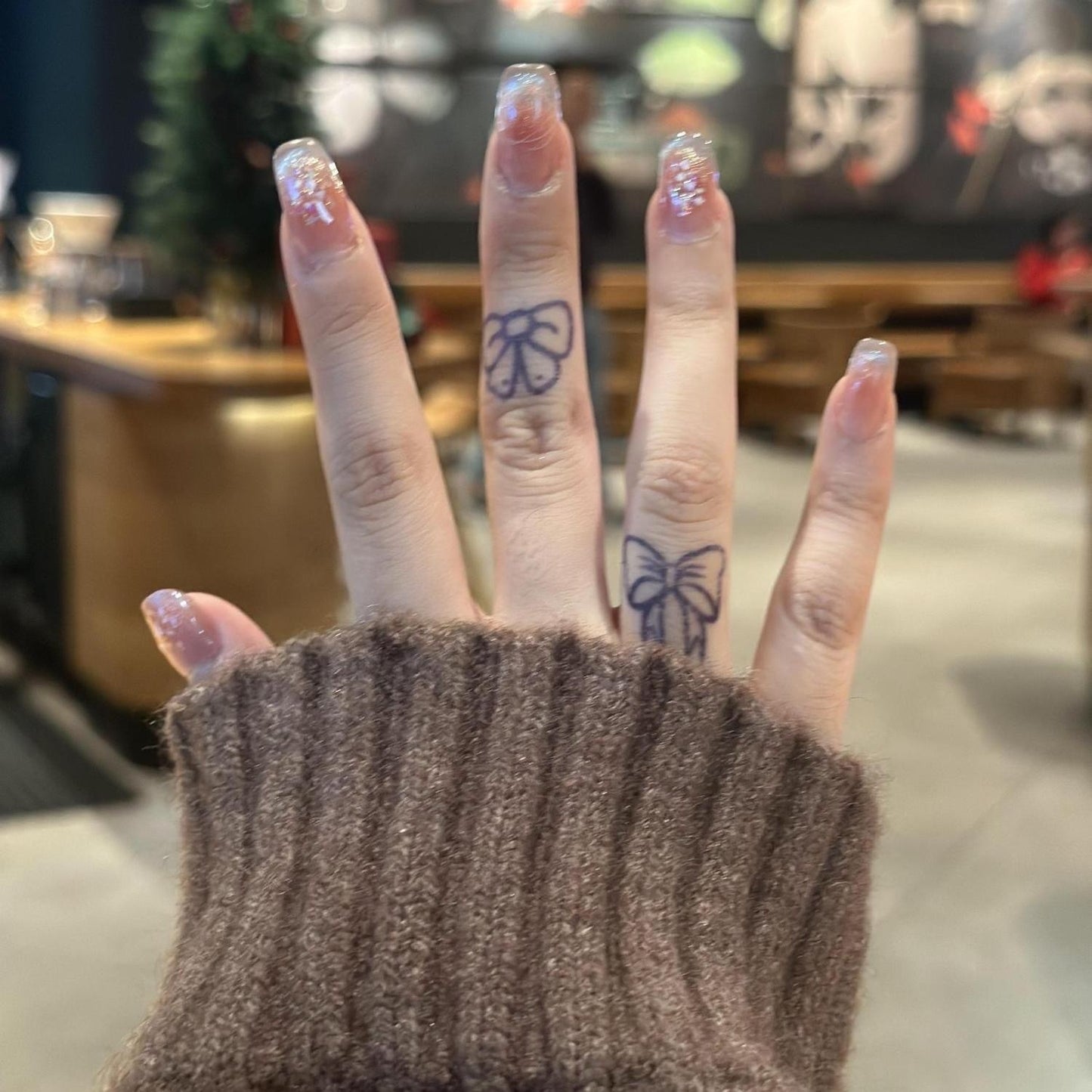 Cute Bow Herbal Juice Tattoo Sticker Semi-permanent  BUY 1 GET 2