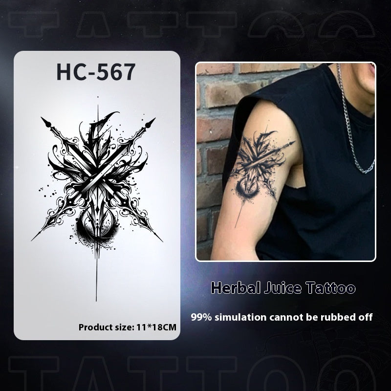 Cool Mecha Tattoo Pattern Waterproof And Durable Non-reflective BUY 1 GET 2